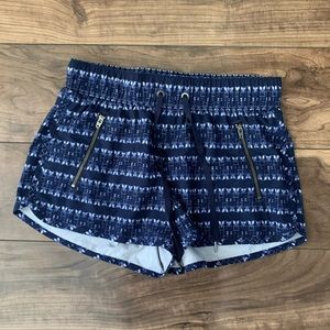 Athleta Blue Patterned Shorts